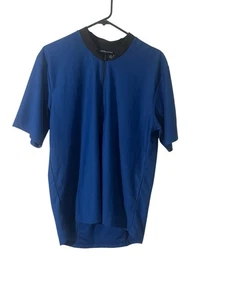 Fox Racing Blue Cycling Jersey Size Large NEW Short Sleeve Back Pocket Biking - Picture 1 of 4