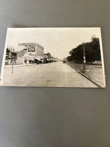 Cartolina Mandan North Dakota ND RPPC West Main Street '900 - Foto 1 di 5