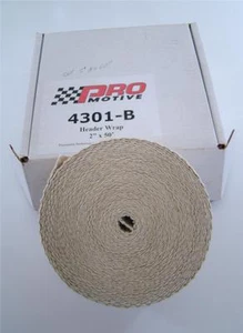 PROMOTIVE PERFORMANCE HEADER WRAP 2" X 50' NATURAL 4301-B FIBERGLASS - Picture 1 of 1