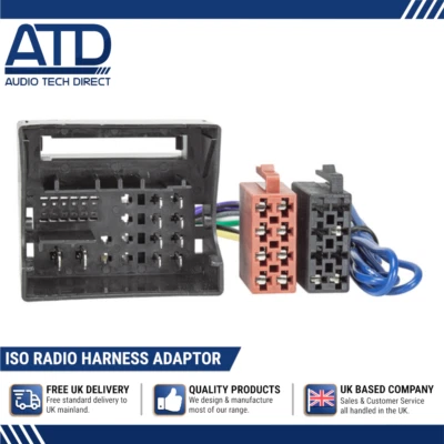 Radio de Coche Iso Arnés Adaptador Para Seat Alhambra Ibiza Mk4 Mii Toledo Mk4 - Imagen 1 de 4