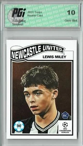 Lewis Miley 2023 Topps Living Set #636 Newcastle United Rookie Card PGI 10 - Picture 1 of 1