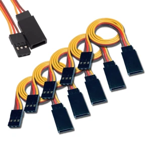 5x Stück 10cm Servokabel Servo Kabel Verlängerung JR Graupner Futaba Robbe Hitec - Bild 1 von 12