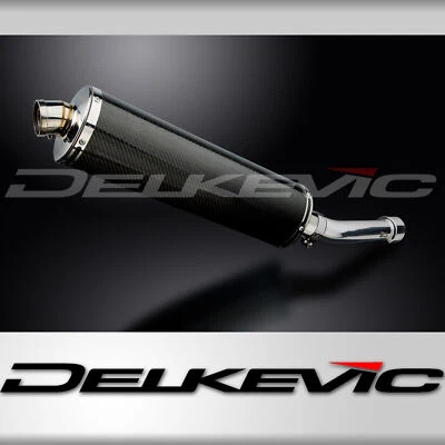 Aprilia Tuono 2003-2004 Delkevic Slip On 18" Oval Carbon Exhaust Muffler Kit - Image 1 of 4