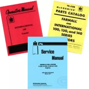 FARMALL 140 SERVICE SHOP OPERATORS OWNERS PARTS MANUAL - Picture 1 of 1