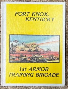 Vintage 1989 Fort Knox 1st Armor Training Brigade, 81st ALPHA COMPANY Yearbook - Picture 1 of 2