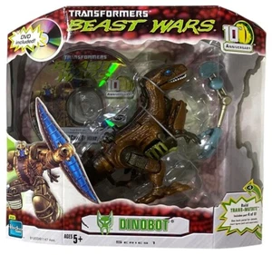 Figura de Acción Dinobot Transformers Beast Wars 10 Aniversario NUEVO Trans-Mutate - Imagen 1 de 7