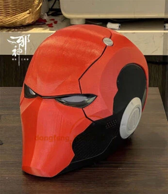 Red Hood Batman Helmet 3D Printed Full Face Mask Handmade Cosplay Props  - Image 1 of 4