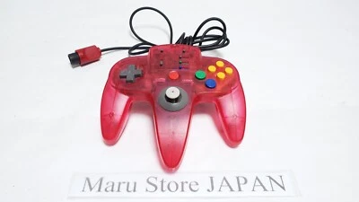 ASCII ASC-0901 Clear Red For Nintendo 64 N64 Game Controller Pad Tested Working - Image 1 of 4