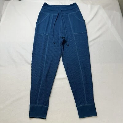 Out From Under Urban Outfitters Womens Small Blue Waffle Knit Jogger Sweatpants - Image 1 of 4