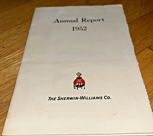 1952 SHERWIN-WILLIAMS Annual Report - Picture 1 of 9