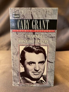 Cary Grant 2 VHS Box Set Charade and His Girl Friday Double Feature - Picture 1 of 6