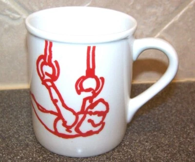 Olympic Games 1988 Seoul Korea KOREAN AIR Coffee Mug Tea Cup Ceramic Advertising - Image 1 of 4