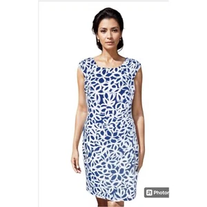 Lauren Ralph Lauren Sleeveless Dress Knee Length Business Casual Women Sz L - Picture 1 of 11