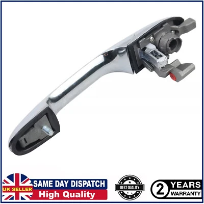 Outer Chrome Door Handle Left Side Passenger Side 735592026 for Fiat 500 & 500C - Image 1 of 4