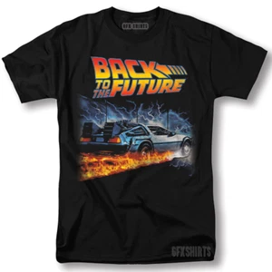 Zurück in die Zukunft Shirt Delorean Classic Movie Poster Grafikdesign T-Shirt - Bild 1 von 1