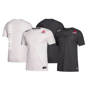 Israel Adesanya UFC Reebok Authentic Men's White Blk Fight Night Walkout Jersey - Picture 1 of 7