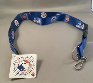 New York Mets Two-Sided Breakaway Lanyard/Keychain MLB NWT FREE SHIPPING - Picture 1 of 2