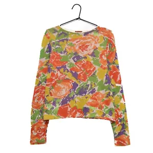 Suéter Missoni Floral Flor Multicolor Mujer Talla 46 Hecho en Italia - Imagen 1 de 7