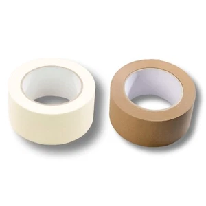 Packband Klebeband Papierklebeband Paketband Verpackungsband Papier 50mm x 50m - Bild 1 von 7