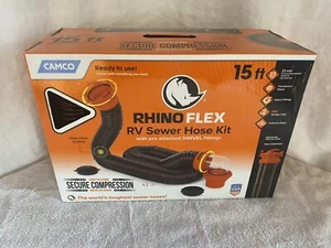 NEW RhinoFLEX 15Ft RV Sewer Hose Kit-Multicolor - Picture 1 of 13