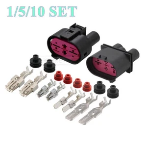 4 Pin Car Radiator Cooling Fan Plug Socket Repair Kit For VW Audi Seat Skoda - Picture 1 of 4