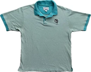 Vintage 90s Florida Marlins Polo Shirt L Mens Embroidered MLB Baseball Knit 97 - Picture 1 of 9