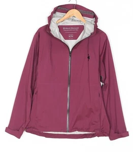 BLACK DIAMOND Stormline Stretch Rain Shell Hooded Jacket Women Size XL MJ5680 - Picture 1 of 12