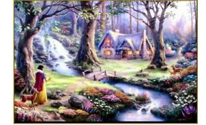 Thomas Kinkade Limited Edition Canvas "Snow White Discovers the Cottage"  