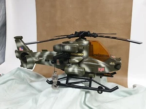 GI Joe Helicopter Hasbro US Army Light Sounds Winch 19”L, Tested, Working - Picture 1 of 17