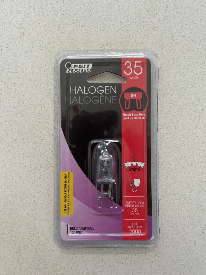 HALOGEN 35 WATTS G9 1 BULB 120 VOLT - NEW SEALED - Image 1 of 1