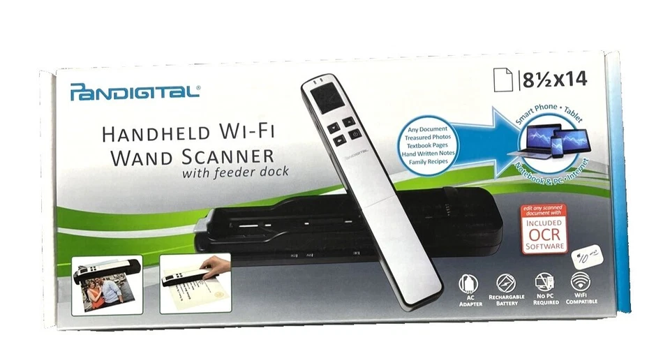 Pandigital Hand-Held Wand Scanner S8X1102WH (White) - Image 1 of 1