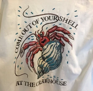 “COME OUT OF YOUR SHELL “AT THE CRABHOUSE Orlando Vintage T shirt Size X Large - Picture 1 of 5