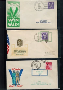 A-1570*** U.S 1943-1944 Patriotic Covers - Picture 1 of 2