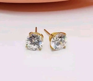 Marked  China N 925 Sterling Silver Stud Earrings with CZ Stones (13) - Picture 1 of 7
