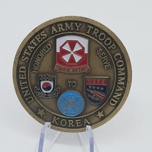 RARE Vintage / US Army in korea COIN / US ARMY TROOP COMMAND - Bild 1 von 4