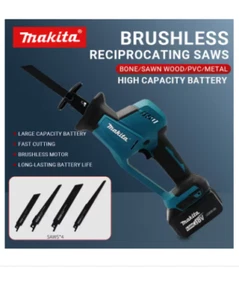 Makita 18V Cordless Brushless Reciprocating Saw | Rechargeable for Wood & Metal - Picture 1 of 7