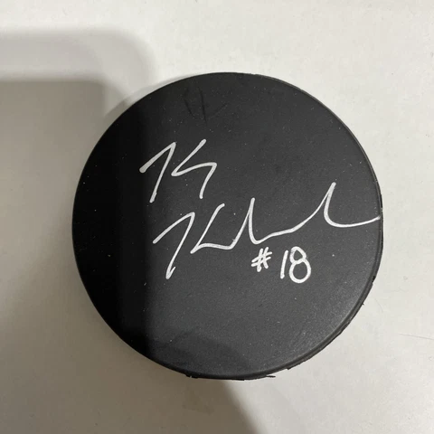 Kory Karlander Autographed Hockey Puck Kalamazoo Wings Grand Rapids Griffins Cover