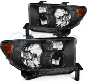 Pair Headlights Assembly Fits 08-17 Toyota Sequoia Replacement Headlamp Assembly - Picture 1 of 5