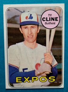 1969 Topps #442 Ty Cline Montreal Expos Baseball Card EX - Picture 1 of 2