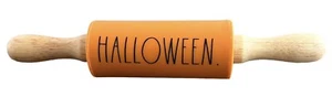 Rae Dunn Halloween Rolling Pin arancione 9 pollici SUPER CARINO per ciotola pasta - Foto 1 di 5