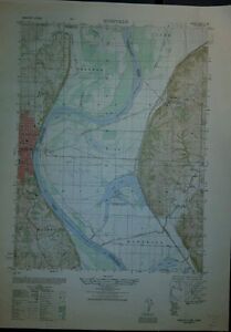 1940's Army map Rushville Missouri Sheet 6963 II SE w/ Aerial Photo