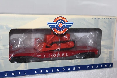 Lionel #26023  PWC #6816 FLATCAR WITH BULLDOZER  (REMAKE) - Image 1 of 3