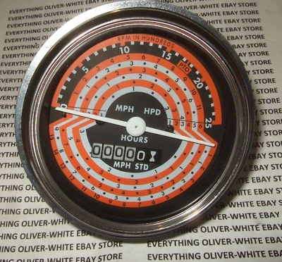 OLIVER SUPER 55 550 660 770 880 TRACTOR TACHOMETER HOUR METER GAUGE TACH  NEW - Image 1 of 4