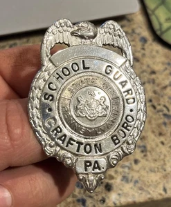 Veraltetes Abzeichen, Crafton, Pittsburgh, Allegheny County Pa., Metall, Schule - Bild 1 von 8
