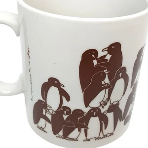 Taylor & Ng Naughty Penguins Ceramic Coffee Mug 1979 AS IS - Picture 1 of 7