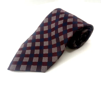 Corbata geométrica de colección Roberto Villini Collezione para hombre 100 % seda hecha a mano 61" Foto 1 de 4