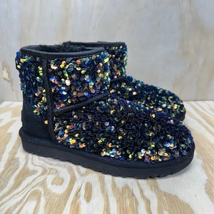 Botines UGG Lentejuelas Multicolor Brillantes Para Mujer Talla 6” - Imagen 1 de 9