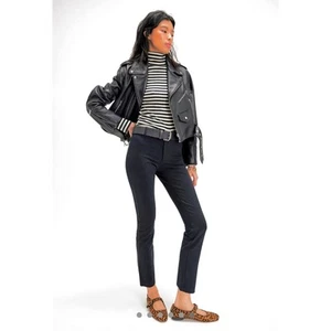 Free People Molly Slim Pants Black size 10 - Picture 1 of 6