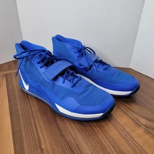 Size 17.5 Nike Air Force Max 19 TB Men Blue White Trim Basketball AR4095-401 - Picture 1 of 8