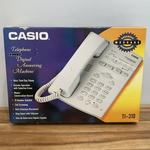 Casio PhoneMate TI-310 Digital Answering Machine Speakerphone TelePhone, New - Picture 1 of 7